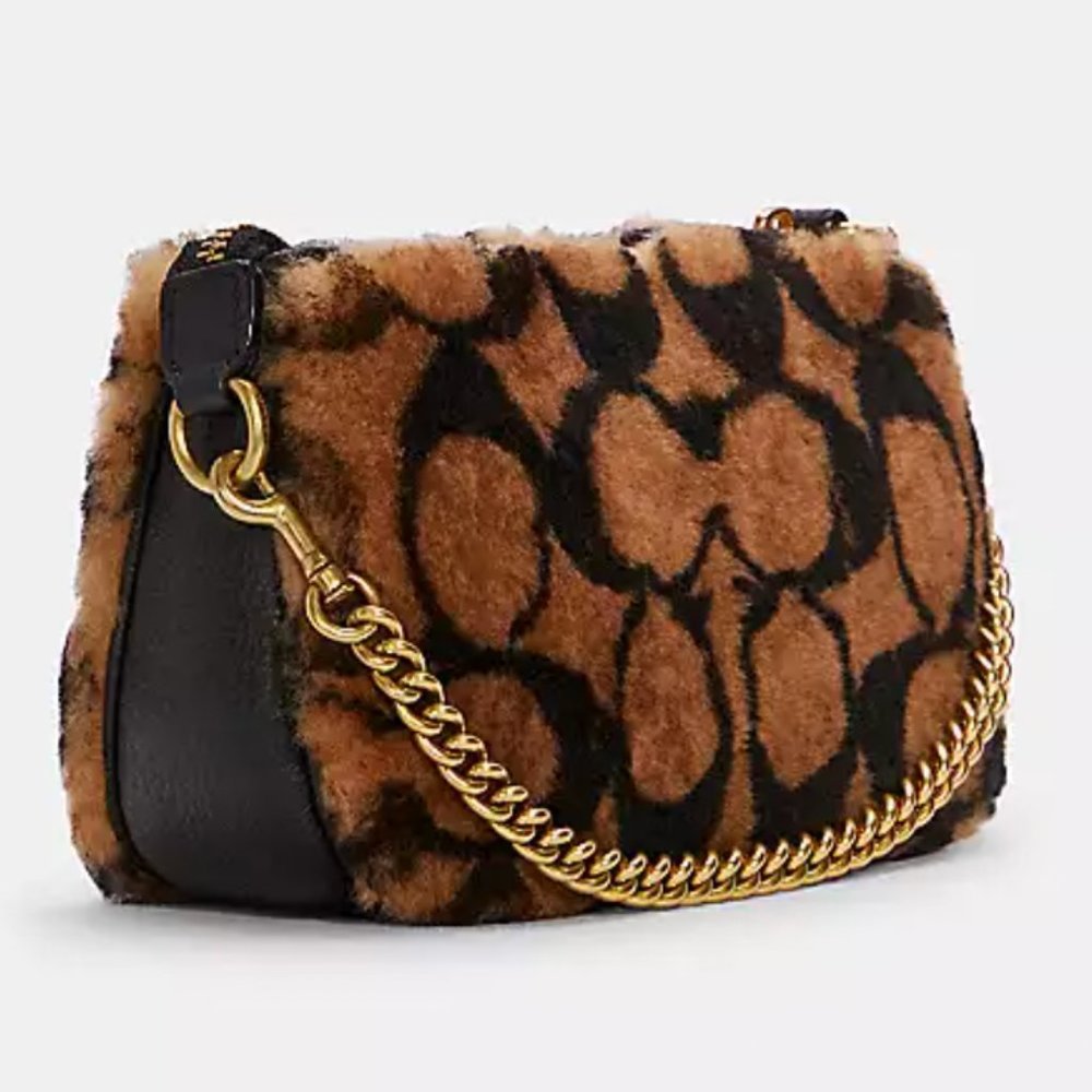 Coach X Jennifer Lopez Nolita 19 In Signature Shearling